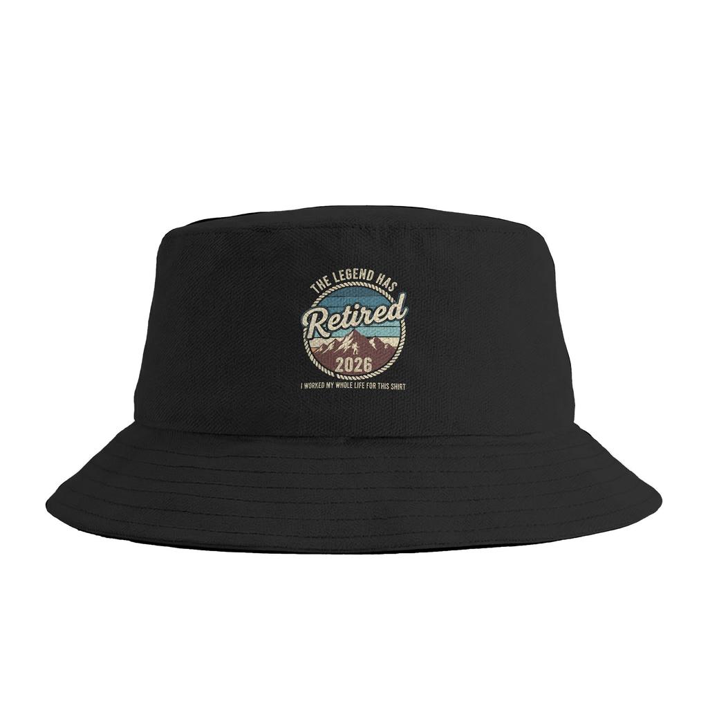 The Legend Has Retired  I Worked My Whole Life For This Bucket Hat  Outdoor Fisherman Caps Breathable Beach Travel Sun Hats