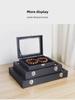 Luxury Buddhist Beads Jewelry Box with Lid: Dustproof Storage for Bracelets, Earrings, and Jade Accessories.