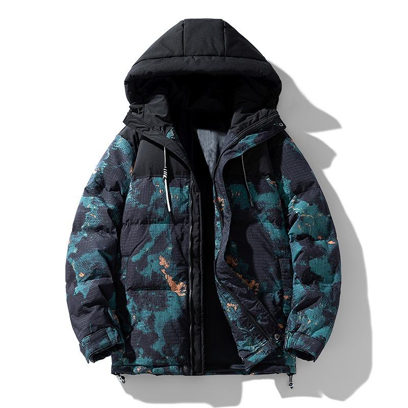 Warm Down Jacket Men's Winter New Camouflage Fashion Trendy Brand Ruffian Handsome Warm Casual Top Jacket High Quality