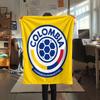 Colombia football Printed Flannel Blanket, soft throw for bedroom sofa, washable,soccer fan merchandise, great gift.