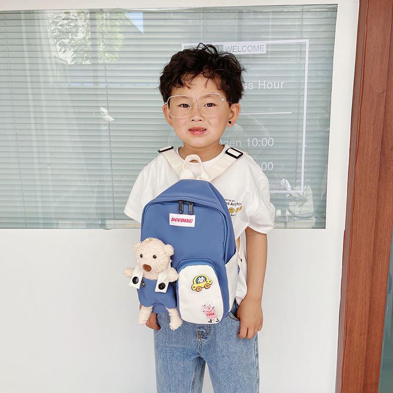 Charming Animal Design Boy's Backpack Durable Nylon Medium-sized Travel Backpack For Kids