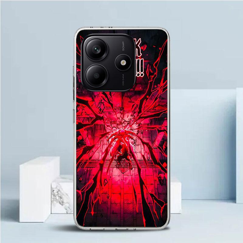 Kaisen J-Jujutsu Sukuna Mahoraga Phone Case For Xiaomi Redmi Note 15 14 14S 13 12S 12 Pro Plus 11S 11 11T 11E 10S 10 + Soft TPU