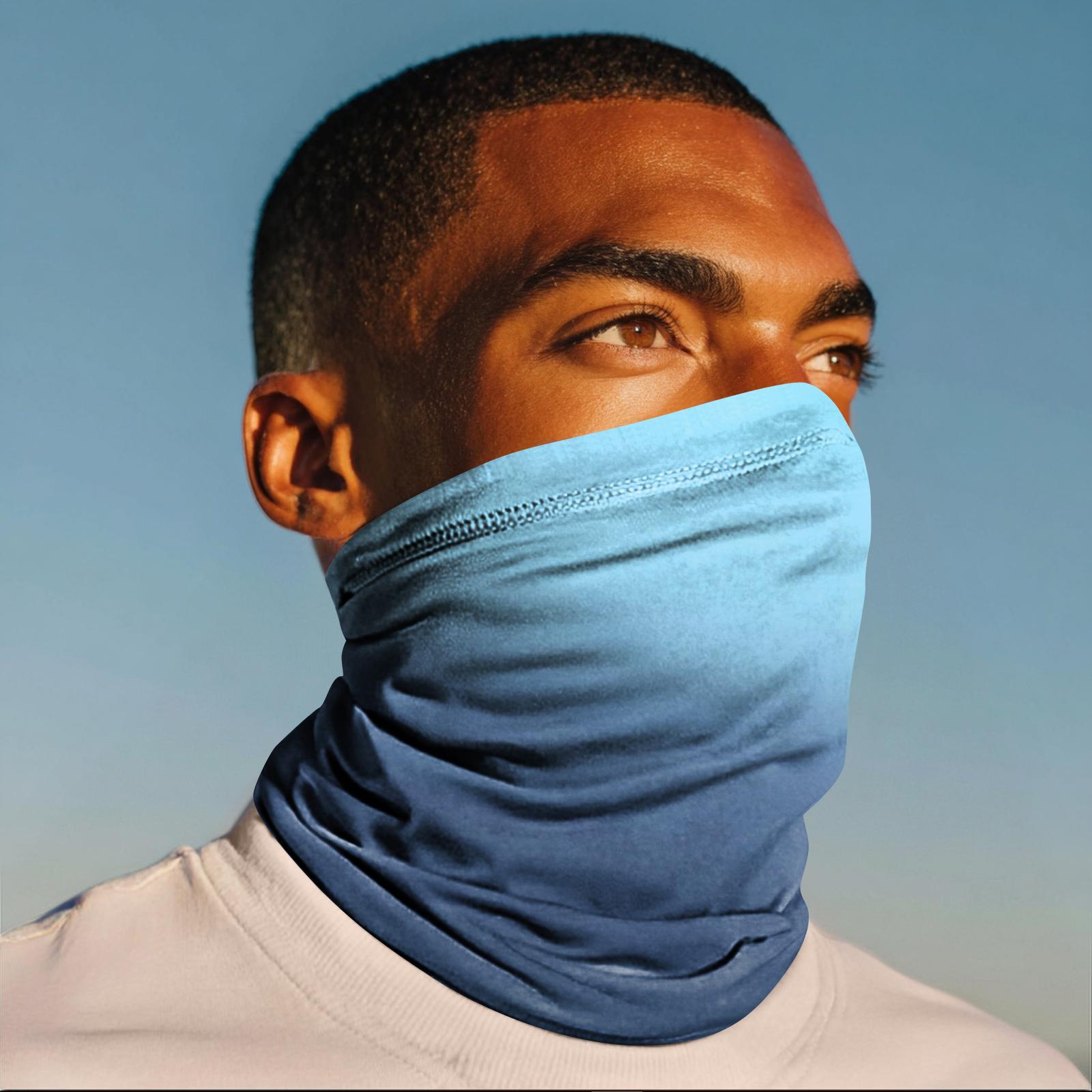 

Уличная маска от солнца для велоспорта, рыбалки, анти-ультрафиолетовая бандана, солнцезащитная повязка на шею One Size циан