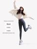 Women's Solid Color Ribbed Modal Cotton Yoga Leggings - Breathable, High Elastic, 9-Point Length for Spring and Autumn.
