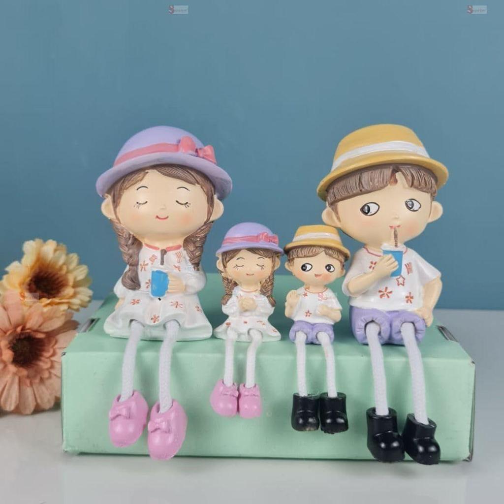 1 Set Hanging Legs Romantic Couple Showpiece | Cute Boy &Girl Gift for Him/Her, Mother's Day, Home Décor, Living Room
