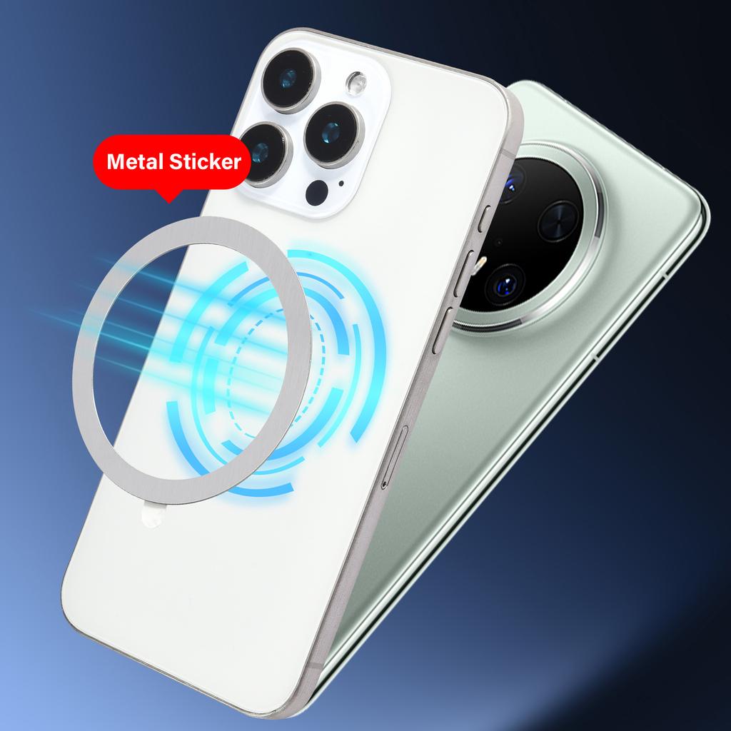 Double-Sided For MagSafe Phone Holder for iPhone  Foldable 360° Rotating Stand Strong Magnet & Finger Grip Suppor