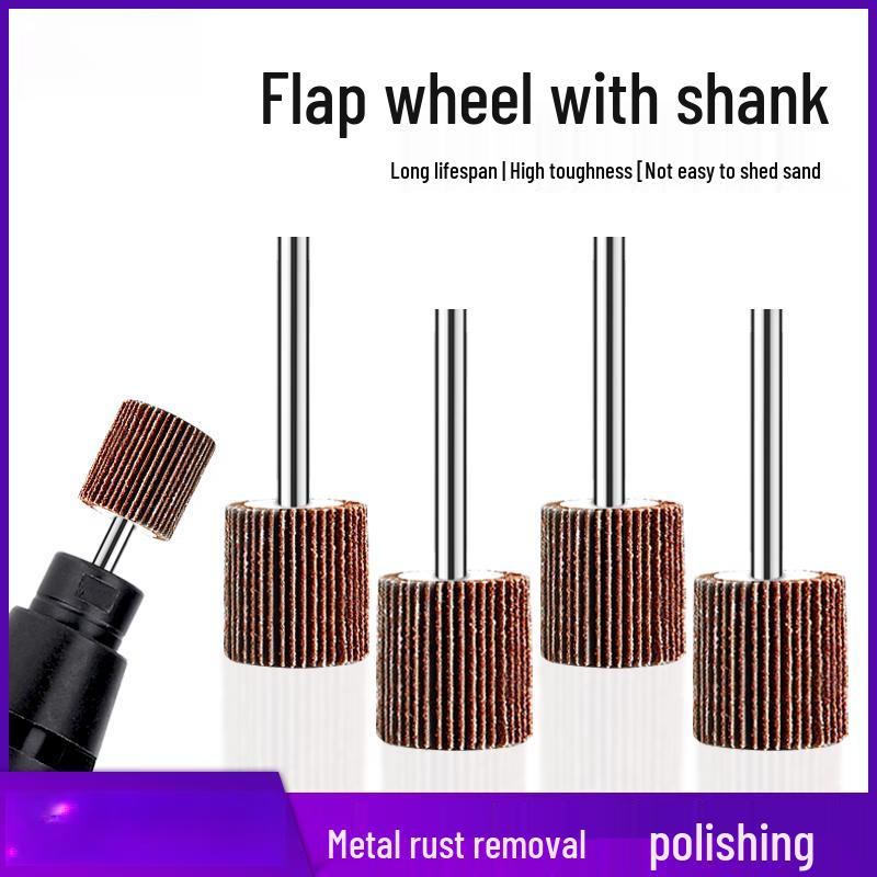 3mm Shank Sandpaper Flap Wheels Set