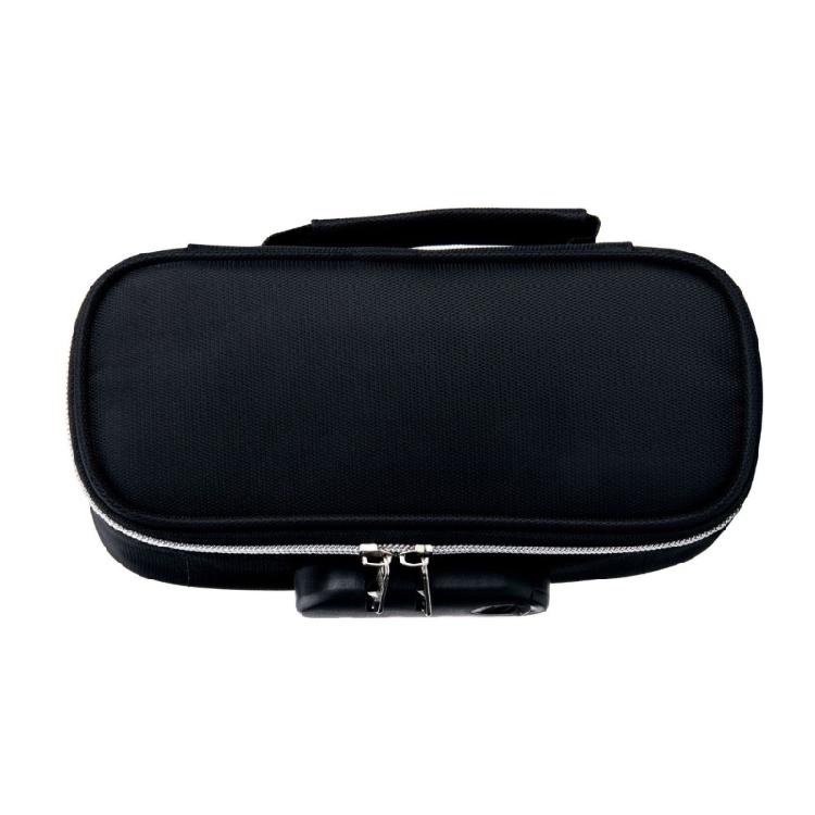 

High Capacity Pencil Case with Lock 4 Section Canvas Pen Pouches Multilayer Pencil Bag for School Office 21.5x7x11cm