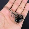 Black Onyx Jewelry, 999 Copper Wire Wrapped Pendant Handmade Gemstone Jewelry, Gifts For Wife Brand New Pendant