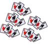 5pcs Poker Ace Clothes Patch Iron On Playing Card Applique DIY T Shirt Fabric Sticker