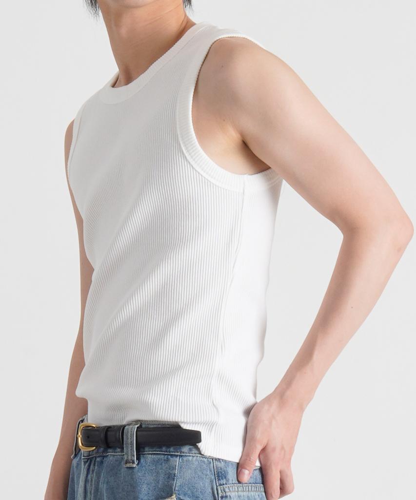 Beoteunseoul Ribbed Texture Soft Sleeveless (3 Colors)