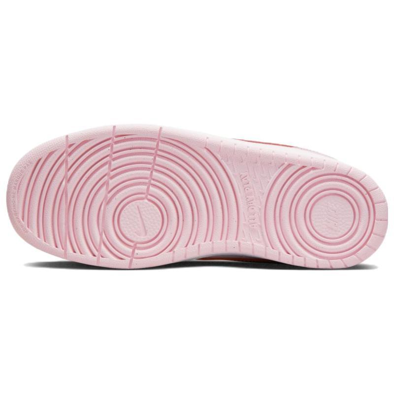 Nike Court Borough Low 2 SE White Pink Foam GS Sneakers DQ0492-100