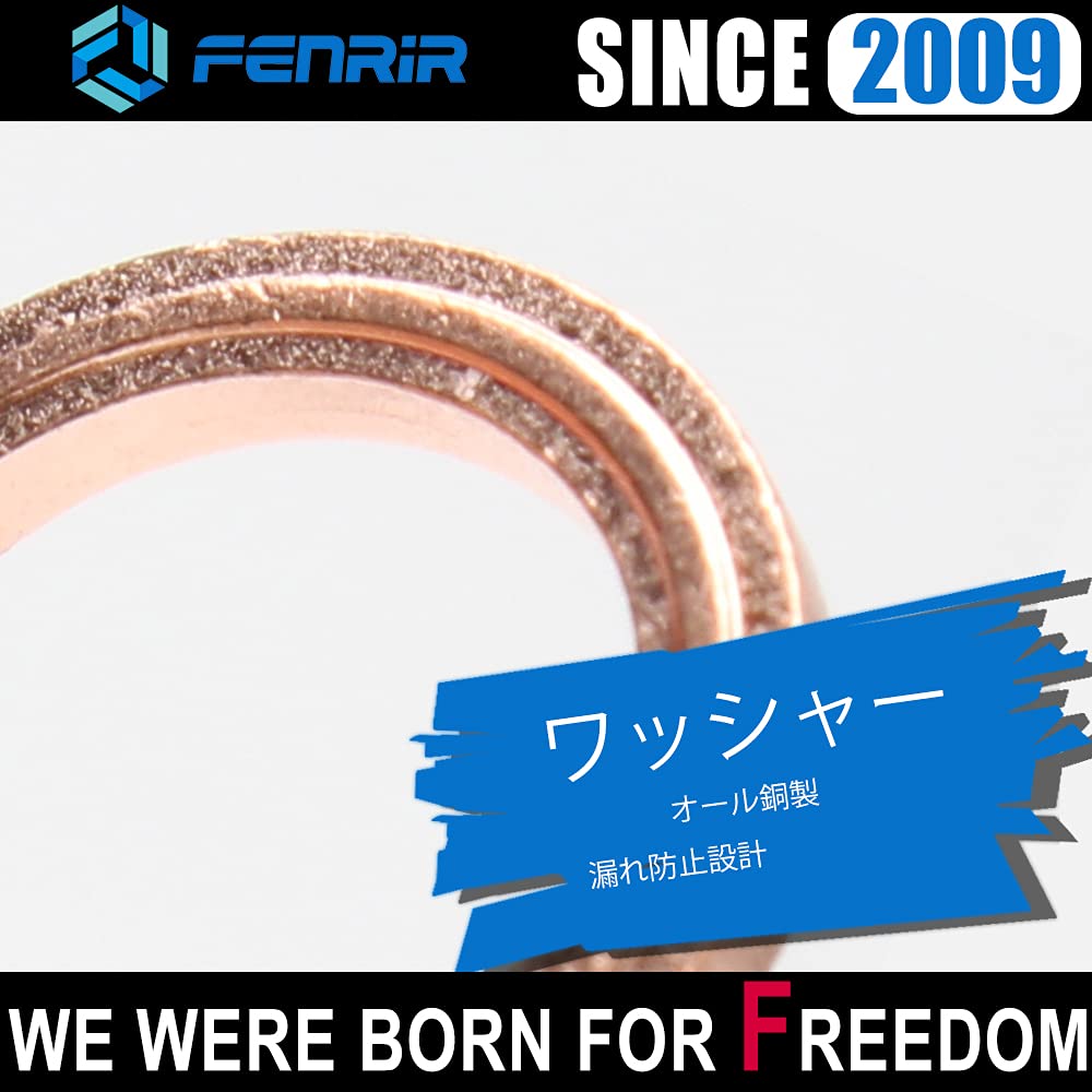 FENRIR M10XP1.25 Banjo Bolt Double Stainless Steel 304 Stainless Steel