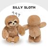Adorable Sloth Plush Toy For Children's Educational Playtime Brown 35cm 0.2kg