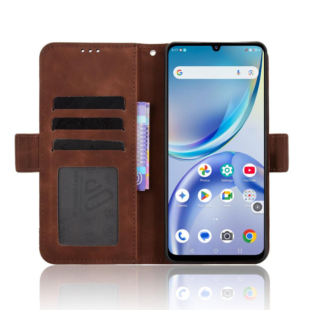 For Oppo A6x 4G Wallet Cases Retro Texture RFID Blocking Leather Phone Cover