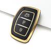 3 Buttons Shell For Hyundai Santa Fe Ix35 Ix25 I10 I30 I40 Rena Sonata Elantra Creta Tucson Fob Holder Tpu Car Key Case Cover