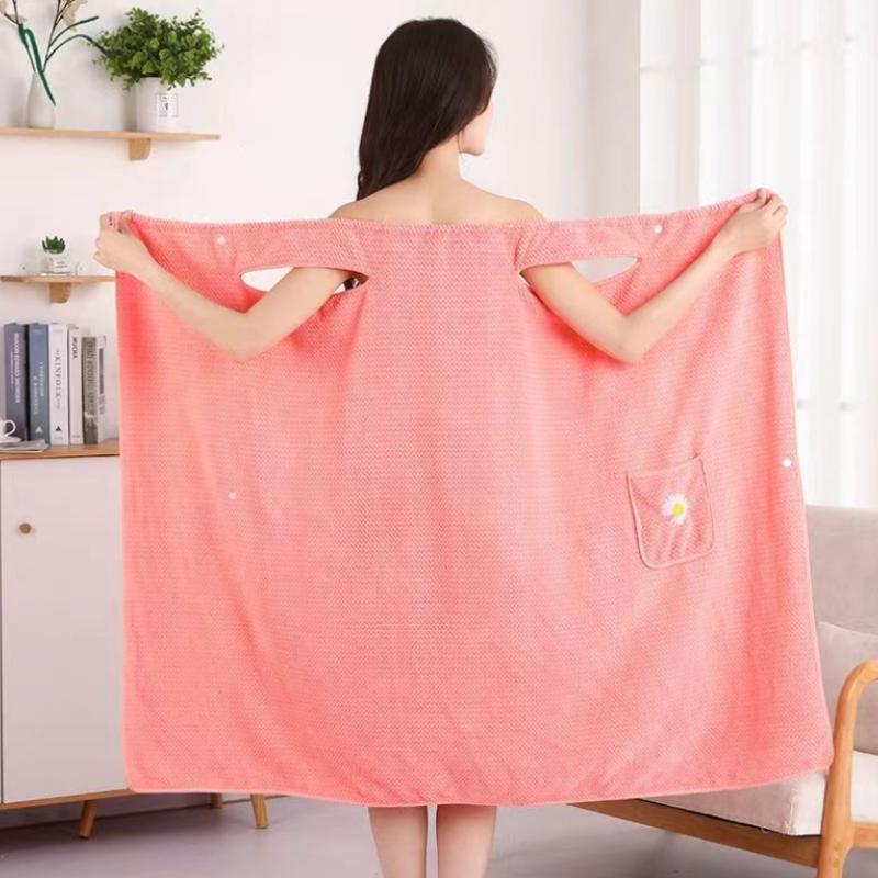 Rochie de baie de vară pentru femei, prosop moale de înfășurat