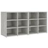 VidaXL Armoires à chaussures 2 pcs Gris béton 52,5x30x50 cm808693