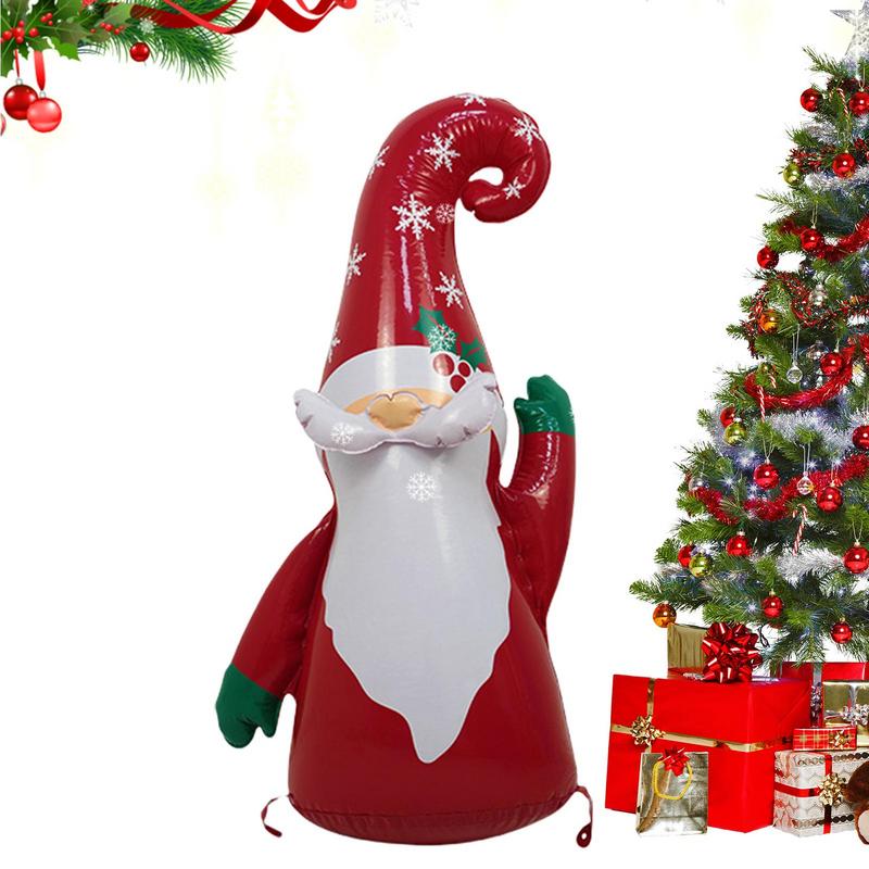 Christmas Inflatables Santa Claus Indoor Decor Blow up Gnome Home Decor for Holiday Season Festive Inflatable Characters