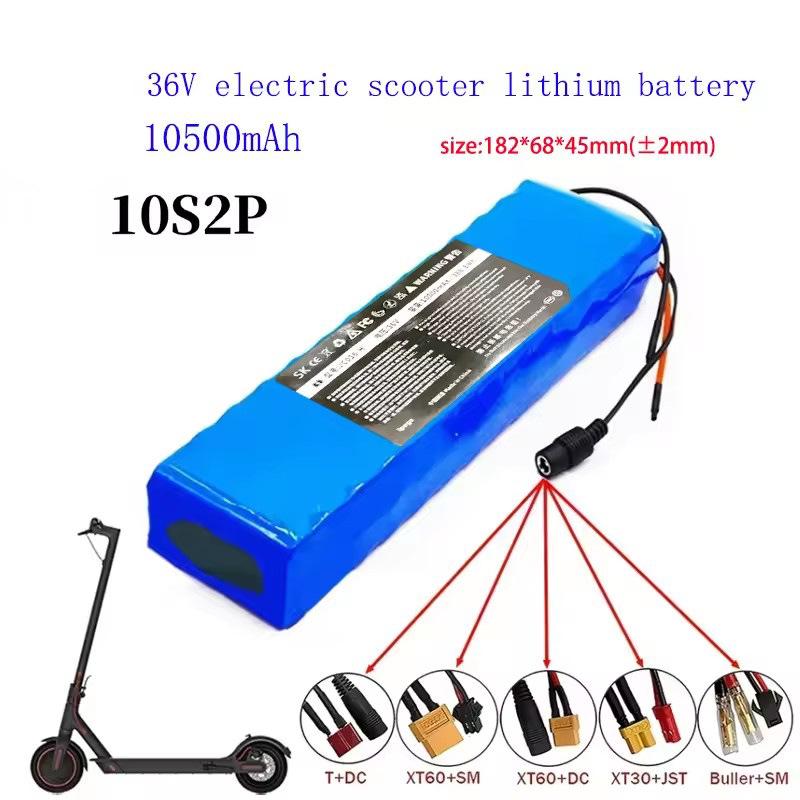 36V 10s2p 10500mAh Lithium Battery for Electric Scooters with Built-in BMS