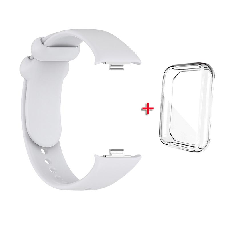 

Ремешок + чехол для Xiaomi Mi Band 8 Pro, ремешок для умного браслета, защитный чехол, силиконовый браслет-браслет для Miband 8Pro Mi Band 8 Pro