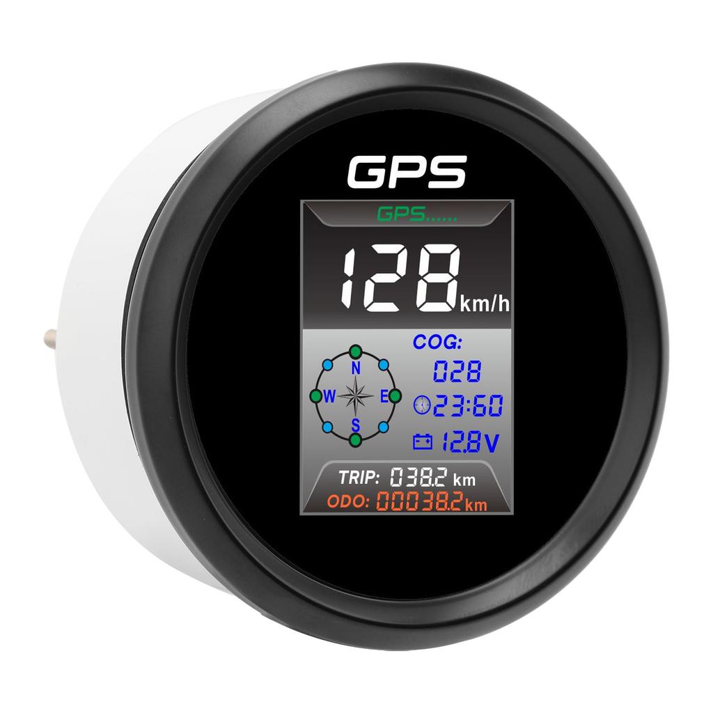 85mm Digital GPS Speedometer Knots MPH KMH LED Backlight Antifog IP67 Waterproof for 9 To 32V Boat Yacht Car Motorcycle