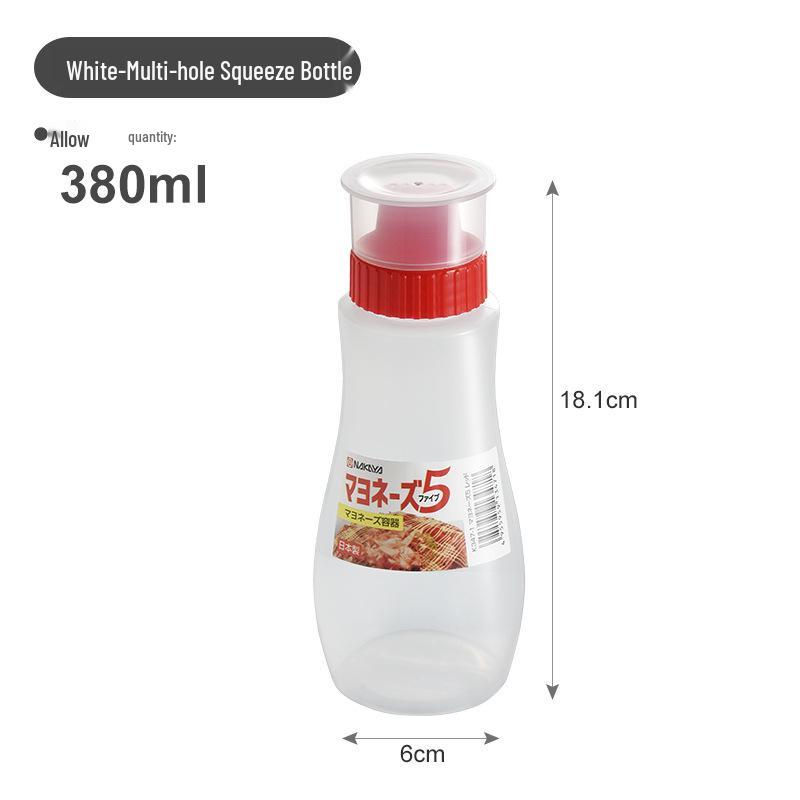 Potravinářská víceotvorová stlačovací láhev na kečup, salátovou zálivku a džem