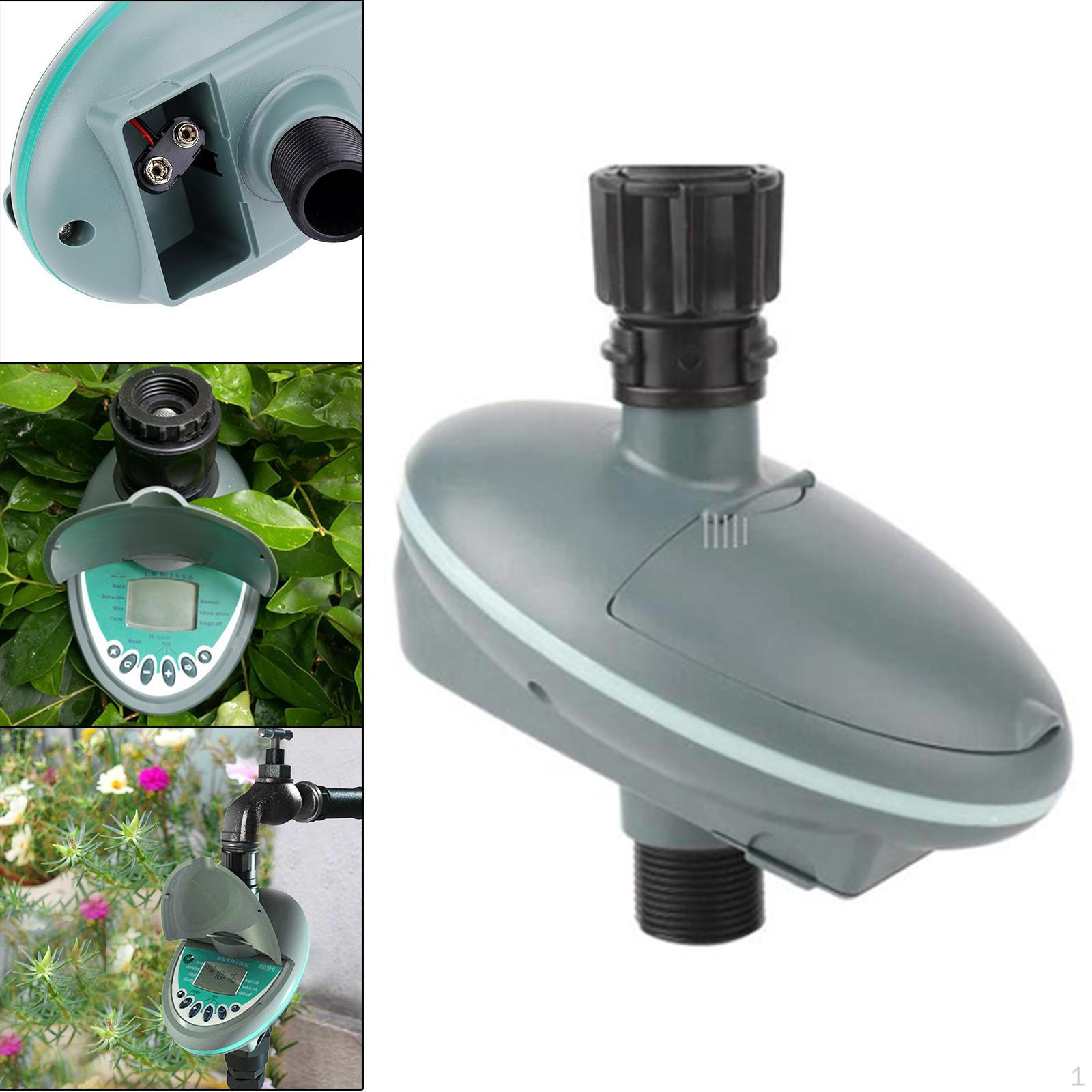 1 Piece Watering Automatic Irrigation Controller Electronic with LCD Display Waterproof Plastic