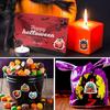 100Pcs Halloween Pumpkin Theme Stickers, Non-Repeating Vinyl Waterproof Holiday Party Stickers, Party Favor