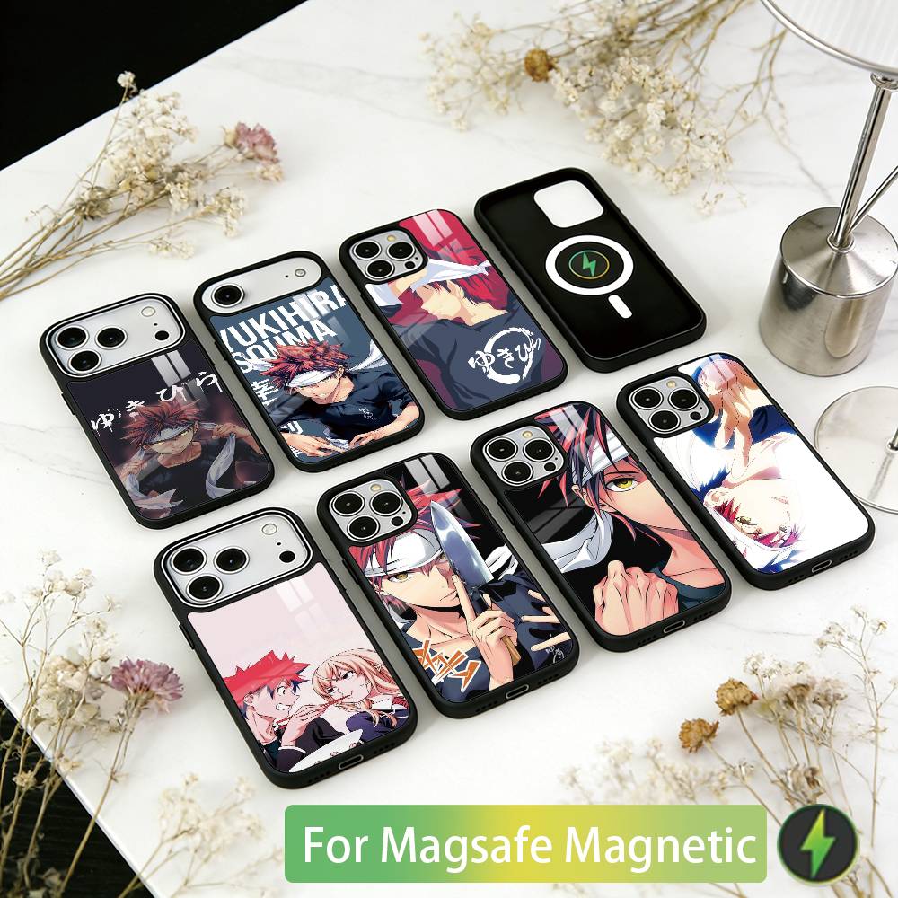 Food Wars_ Soma Yukihira Handyhülle Für iPhone17,16,15,14,13,12,11 Plus,Pro Magnetisch Für Magsafe Kabelloses Laden