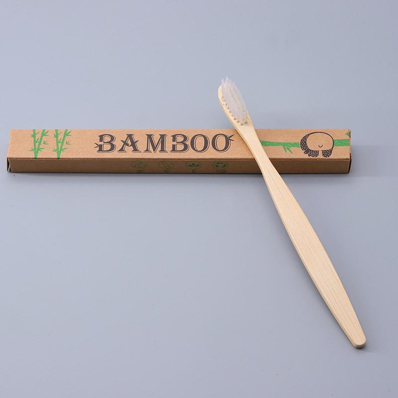 Ecofriendly Adult Bamboo Toothbrush With Soft Bristle For Hotel Stay And Daily Oral Care