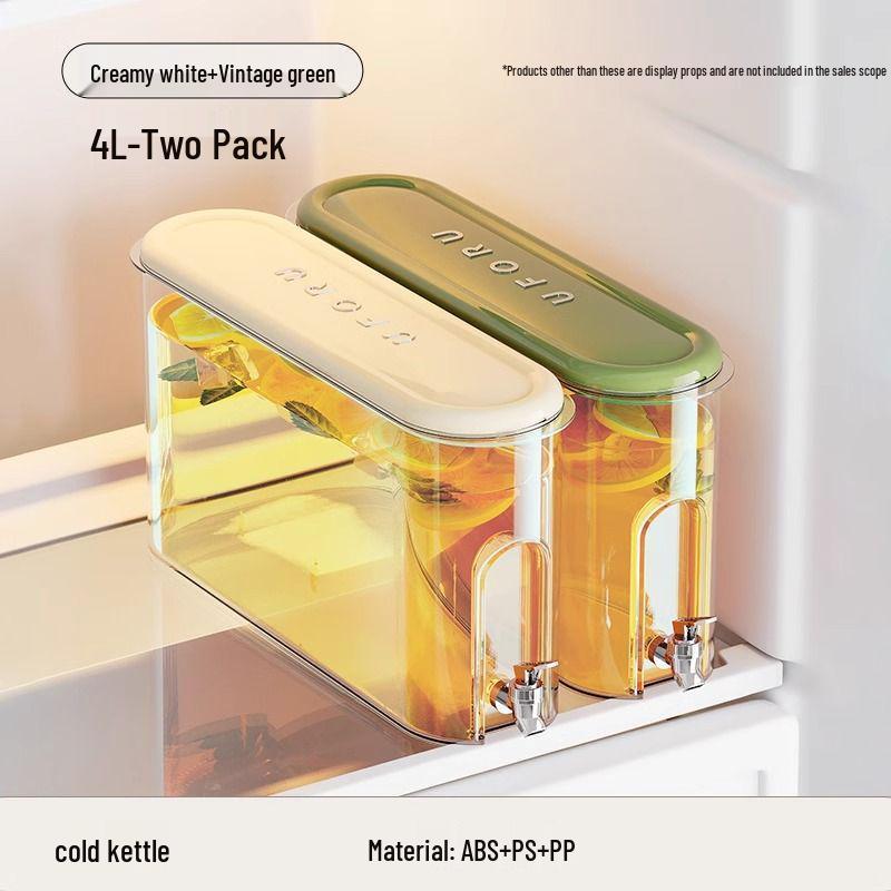 Large Capacity Cold Brew and Beverage Kettle with Tap - High Temp Resistant, Narrow Design, Ideal for Fruit Tea and Refrigeration