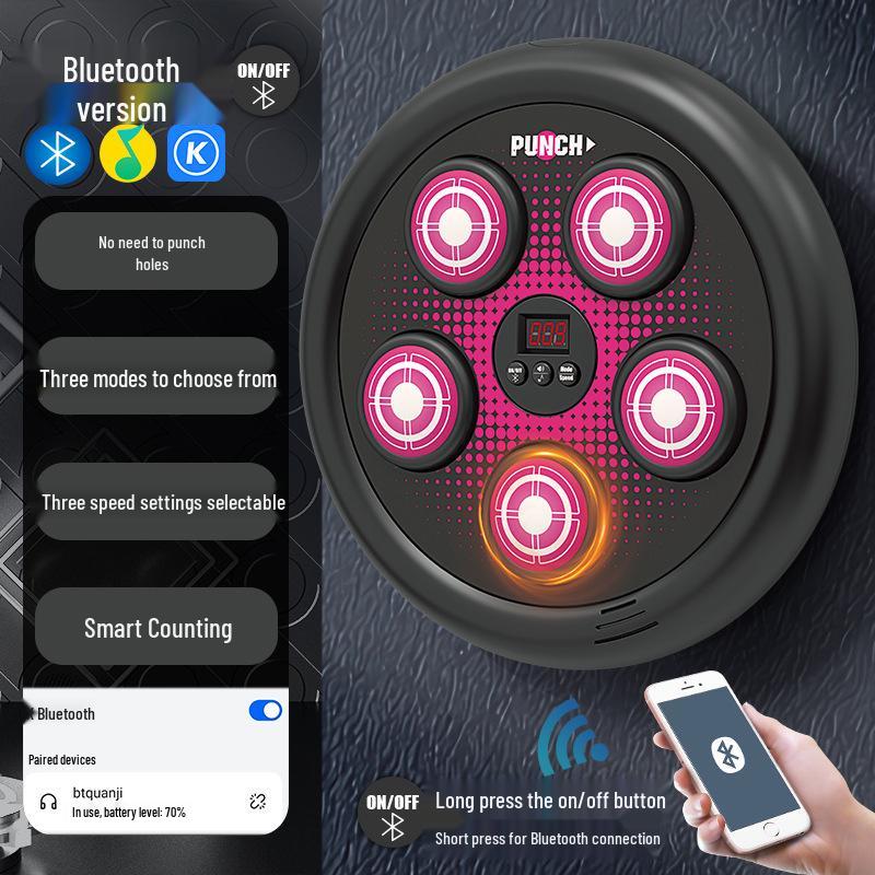 Smart Bluetooth Fruit-Themed Boxing Wall Trainer for Kids