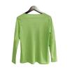 Women Solid Color Waffle Long Sleeve Zipper Casual T Shirt Top