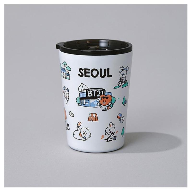 BT21 Seoul Edition Stainless Steel Tumbler Korean Style Travel Mug 340ml