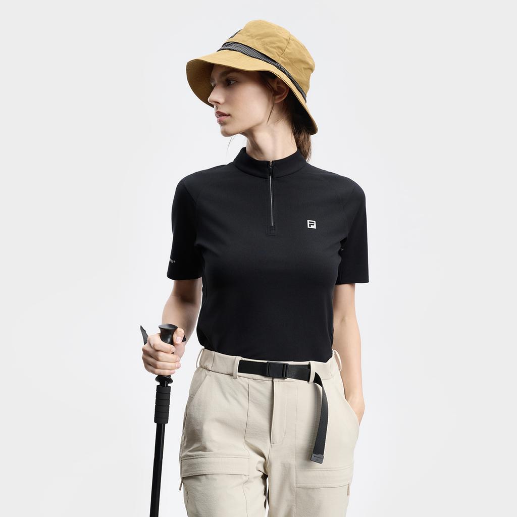 New FILA T Shirt Women's Pitch Black A11W437112FBK