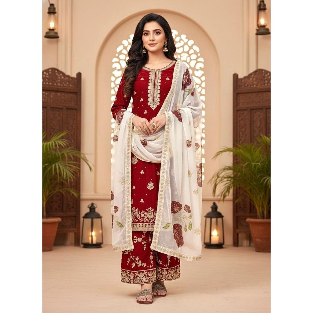 Salwar Kameez Pakistani Dress Indian Bollywood Party Wear Top Palazzo Suit