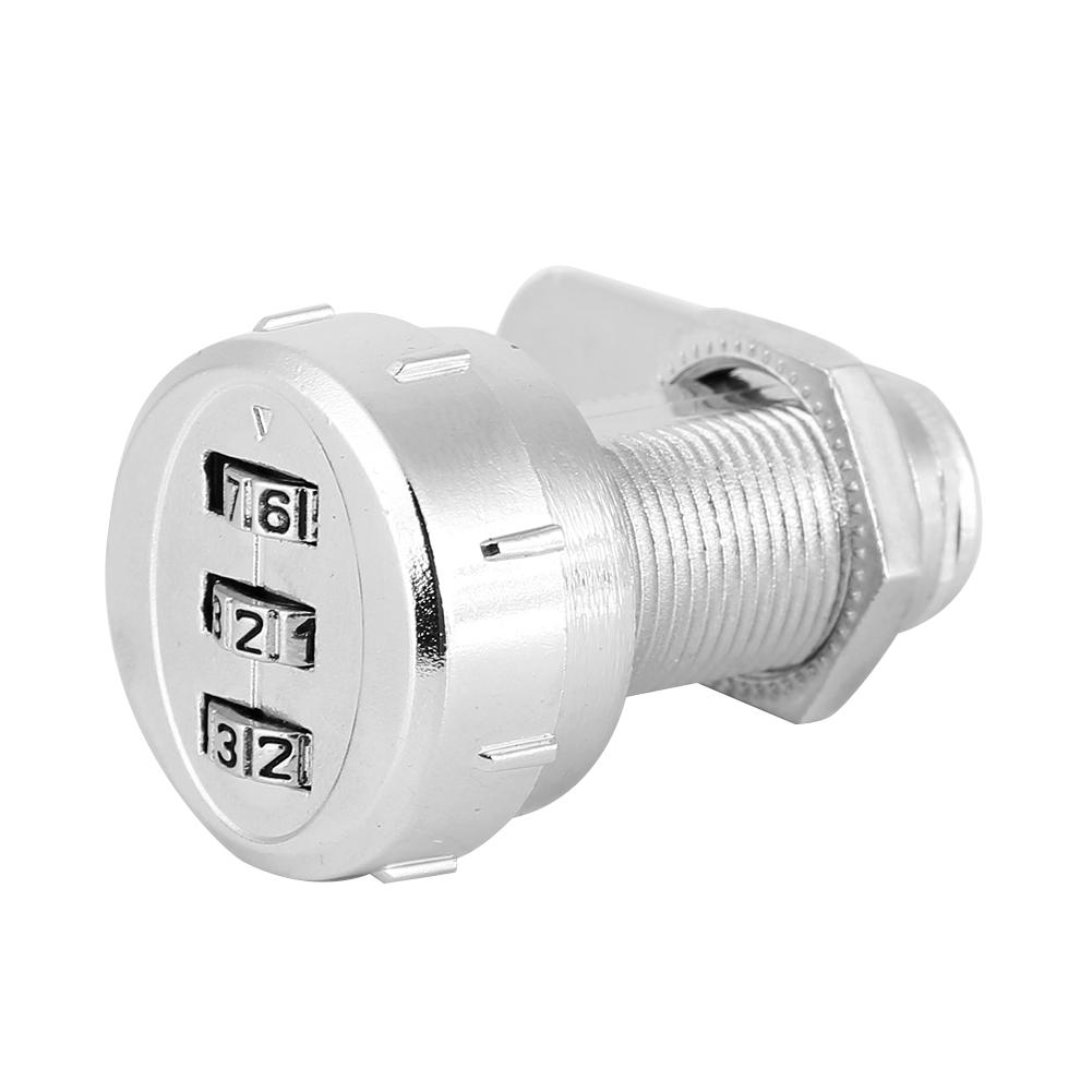 2pcs 30mm/1.18in 3-Digit Mechanical Code Password Lock for Cabinet Wardrobe Locker