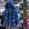 Winter Womens Faux Fur Coats Cozy Jacket Hooded Thicken Coat Overcoat Outwear