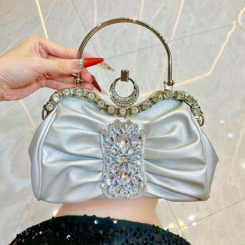 Evening Party Handbag, Fashionable Lady's Evening Dress Bag, Wedding Bag, Small Square Bag, Exquisite Banquet Bag