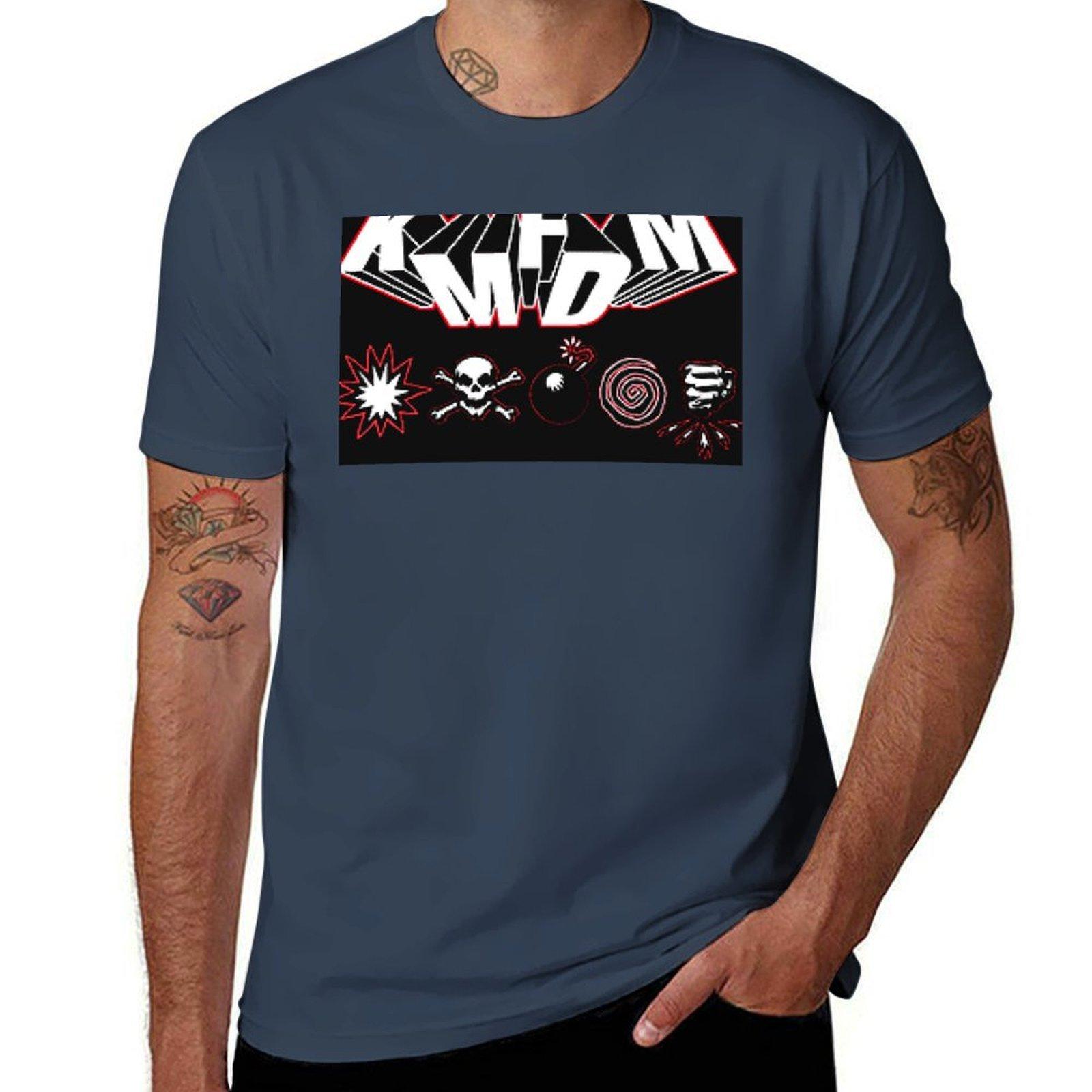kmfdm logo TShirt Durable Work Wear TShirt S