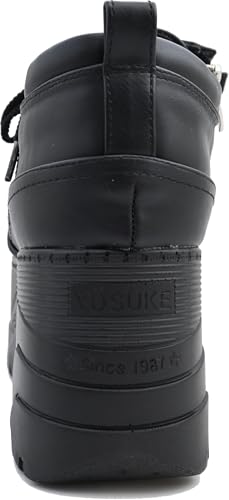 Yosuke Plateau-Schuhe 2810142 Damen Schwarz 22,5cm