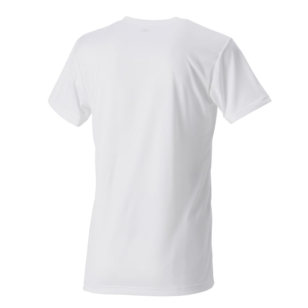 Inner Shirt Short Quick Dry White [Mizuno] (3-piece Set) V-neck, Sleeve, Undershirt, Quick-drying, Underwear, Men's