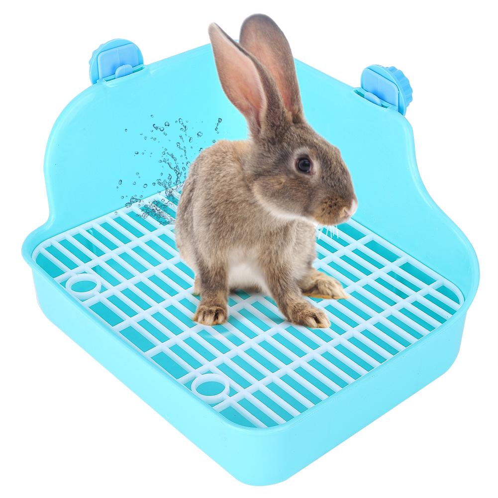 Square Shape Pet Toilet Small Animal Toilet for Rabbit Chinchilla Guinea Pig Cage Use Green