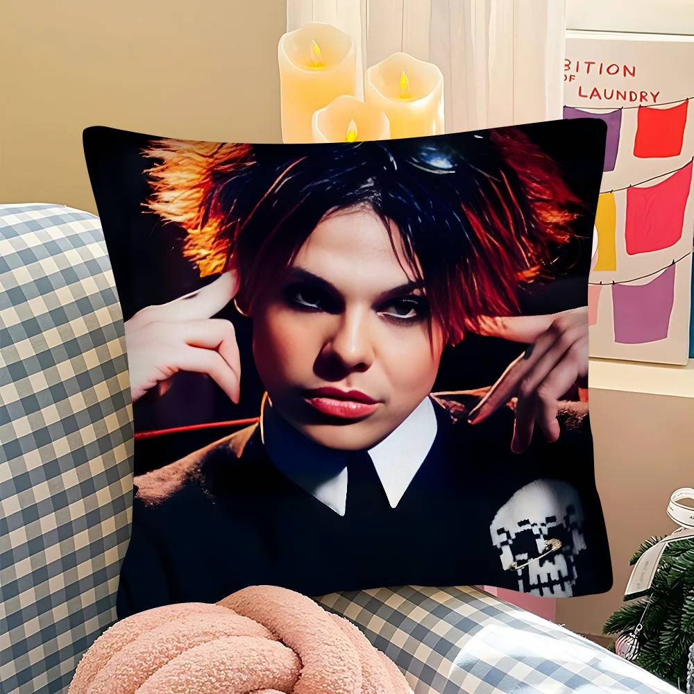 pc Popular YYungblud Singer Pillow Case Fashion Square Pillowcase Bedroom Sofa Room Ins Decoration Leisure