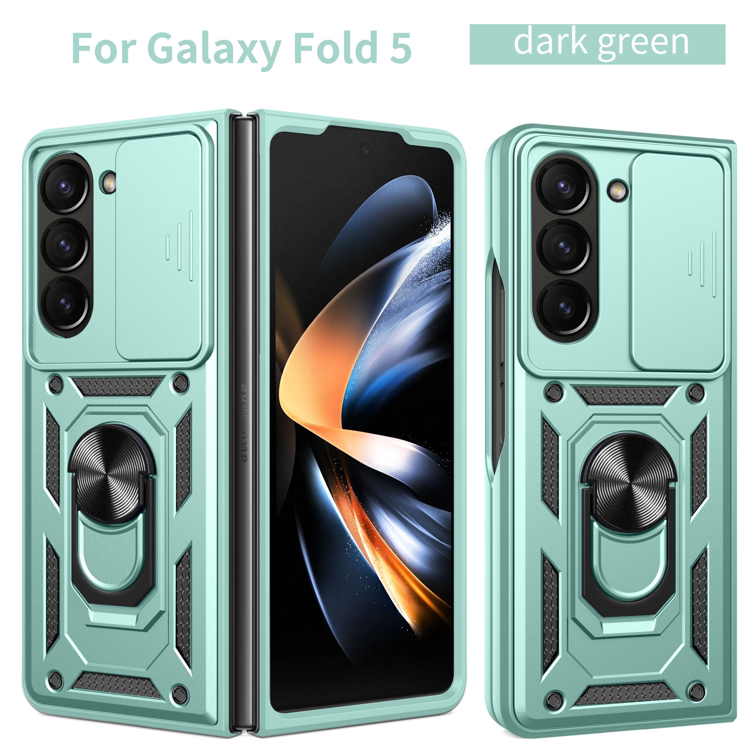 

For Samsung Z Fold4 Case Galaxy Z Fold 5 Cover Galaxy Z Fold 6 Magnetic Holder Armor Phone Case Slide Camera Protect Back Cover Galaxy Z Fold6