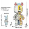 Big 43cm 3D Kawaii Bear Horse Model Micro Diamond Building Block Brick Toys For Children Adult Birthday Gifts Home Ornament