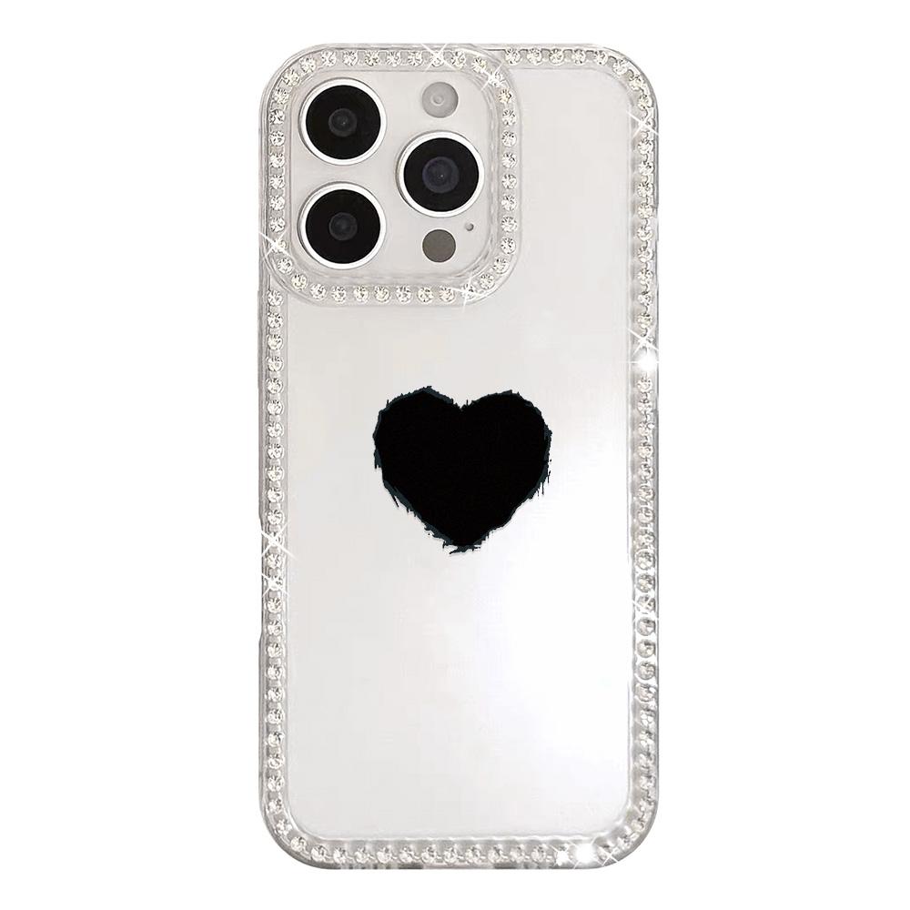 Bracelet Chain Phone Case For iPhone 17 16 15 13 14 for 17Air 17 12 14 16 Pro 17 14 16 Pro Max Sparking Diamond Cute Pattern Hard Cover With Lanyard