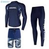 Mens Long Sleeve Rash Guard UV Protection Quick Dry Swimwear Snorkeling Surfing Diving Pool Spa