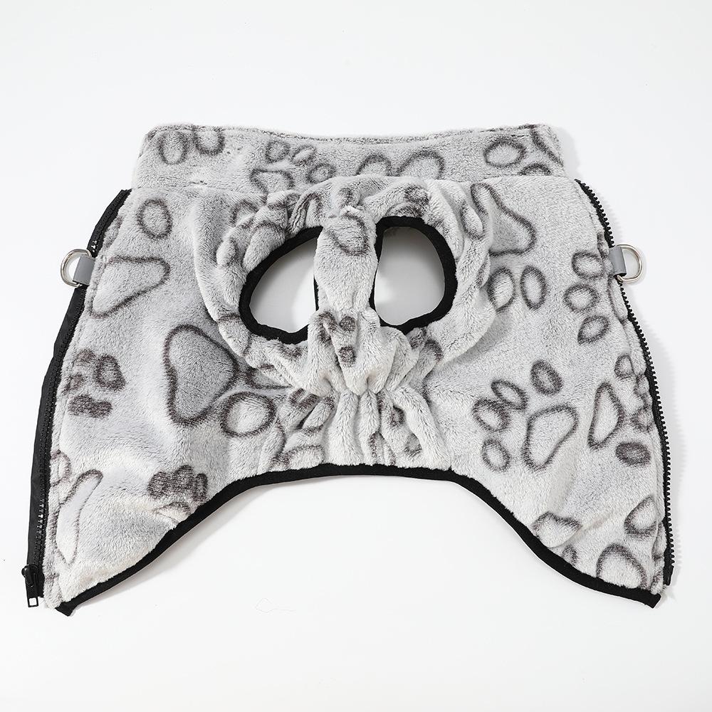 Leashable Dog Zipper Jacket - Cross-Border Sweater for Teddy, Bichon, Chihuahua - Autumn/Winter Pet Clothing